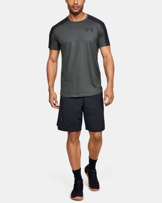 Men's UA MK-1 Emboss Shorts in Black image number 3